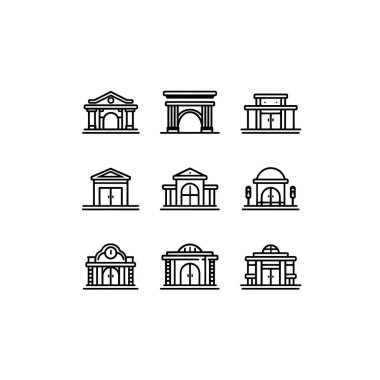 Web ve mobil için vektör simgeleri kümesi