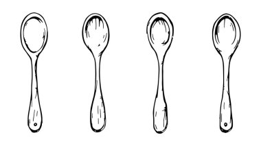 vektör kaşık kümesi