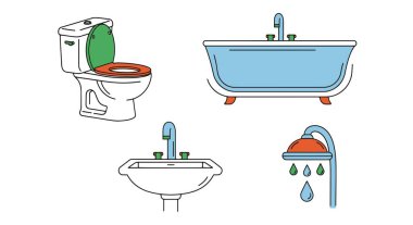 Banyo Çizgisi Resim Çizimi