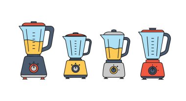 Blender Hattı Sanat Renkli Profesyonel Tasarım