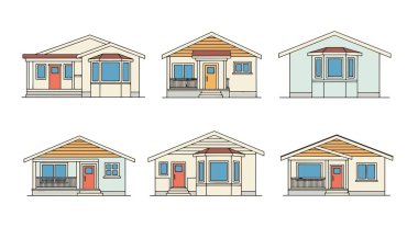 Bungalow Çizgisi sanat rengi en düşük biçim