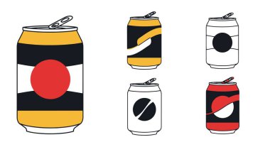 Çizgi sanat vektörü dinamik tasarımı