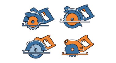 saw simge logo illüstrasyon tasarım vektörü