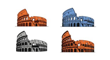 Roma İtalya seyahat vektör illüstrasyonu. seyahat simgesi.