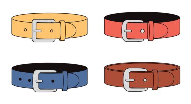 Moda Kemerleri Çizgisi Renkli Tasarımı