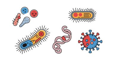 Mikrop Çizgisi Sanat Grafiği