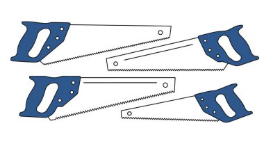 Bir çift mavi ve beyaz kağıt atacının vektör çizimi