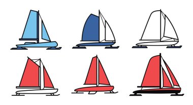 Ice Yacht Line sanat rengi modern stil