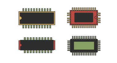 Tümleşik devre dosyalanmış renk temiz tasarımı