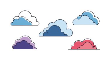 Işık Bulutları Çizgisi Sanat Yaratıcı Konsepti