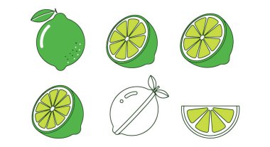 Lime Line sanat vektörü modern biçim