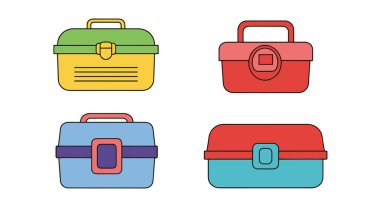 Beslenme çantası çizgisi canlı sanat rengi