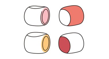 Marshmallow Çizgisi Renkli