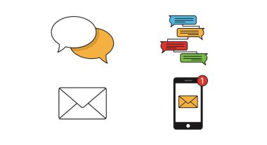 Mesajlaşma Çizgisi Sanat Rengi