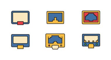 Ağ Uyarlayıcı Çizgisi Renk Sanatı düz biçimi