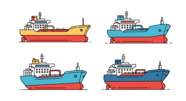 Petrol Tankeri Hattı Sanat Sanatı Konsepti