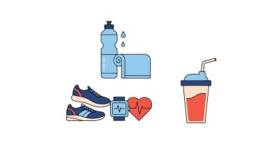 Spor simgeler kümesi. vektör çizim