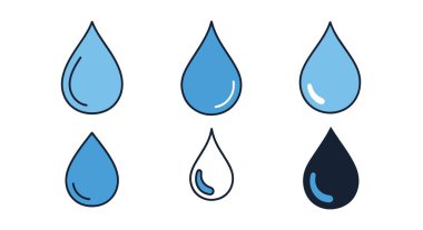su damlaları vektör resimleme tasarımı
