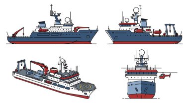 Deniz vektör çizimi, deniz gemisi, deniz taşımacılığı, deniz aracı, deniz aracı, deniz aracı, gemi, gemi, gemi.