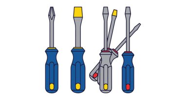 Tornavida Çizgisi Resim Çizimi Çizimi