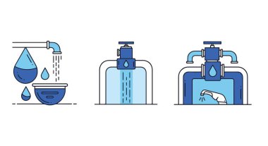 Su Aracı Çizgisi doldurulmuş renk tasarımı