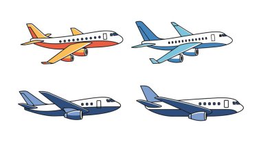 Uçak Hattı Sanat Renkli dijital illüstrasyon Yaratıcı soyut tasarım