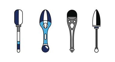 Baton Hattı sanatı zarif renkli soyut vektör