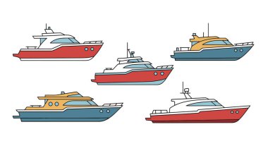 Tekne Hattı sanat vektörü dinamik pürüzsüz renk çizimi