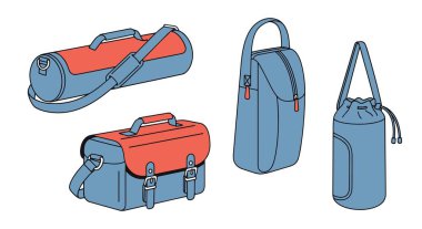 Kamera Tripod Torbası soyut dinamik renk vektörü