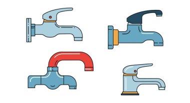 Musluk Hattı sanat rengi temiz tasarım zarif illüstrasyon