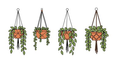 Asma Santral Hattı asgari soyut konsept çizimi