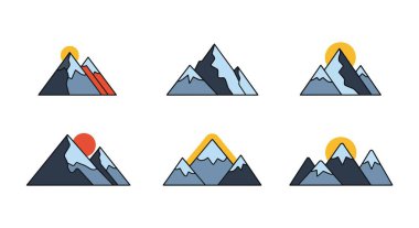 Highland Dağları temiz renk çizimi