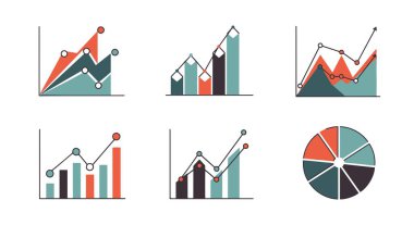 Infographic Grafik modern soyut ton vektörü