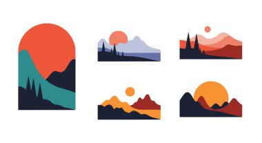 Peyzaj Fotoğrafı soyut renk konsepti vektörü