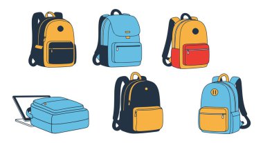 Laptop Sırt Çantası Hattı yaratıcı modern soyut çizim