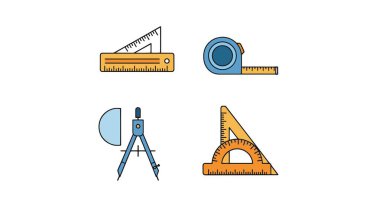 Ölçüm Araçları renk çizgisi sanat basit tasarım yaratıcı kompozisyon çizimi