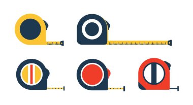 Teyp Hattı dijital illüstrasyon temiz modern biçim vektörü ölçülüyor