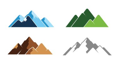 Dağ Sırası Yaratıcı Modern Renk Çizimi