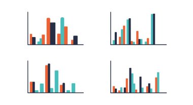 OHLC Çizelge Çizgisi dinamik modern biçim vektörü