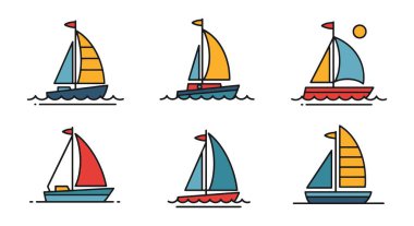 Yelkenli Hattı sanat dinamiği yumuşak ton illüstrasyonuName