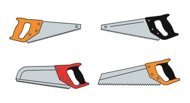 Saw Line sanat vektörü temiz modern renk çizimi