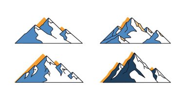 Karlı Dağ Sırtı En az renk çizimi
