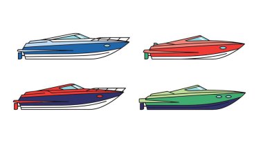 Sürat tekneleri Hattı sanat yüksek kaliteli modern soyut çizimler