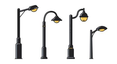 Street Light Line modern biçim vektörü