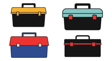 Toolbox Closed Line creative shape color illustration