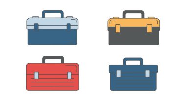 Toolbox Line art minimal vivid color vector