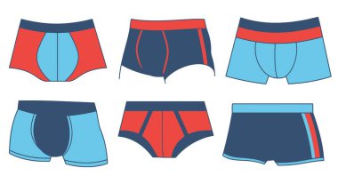 Briefs Line art soft tone abstract vector