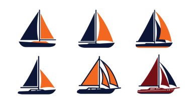 Klasik Yelkenli Basit yaratıcı renk çizimi