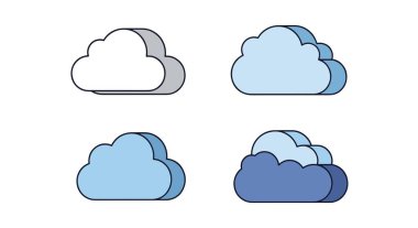 Bulut Hattı sanatı yaratıcı modern tasviri