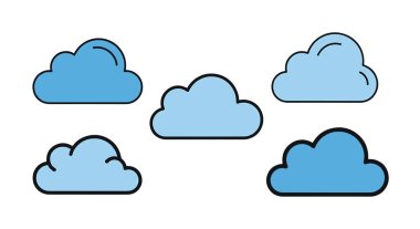 Bulut Çizgisi Sanatı Yaratıcı ton rengi çizimi